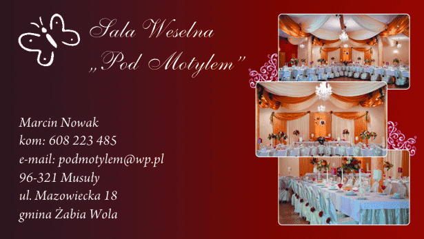 Sala Weselna Pod Motylem Marcin Nowak — zdjęcie 6